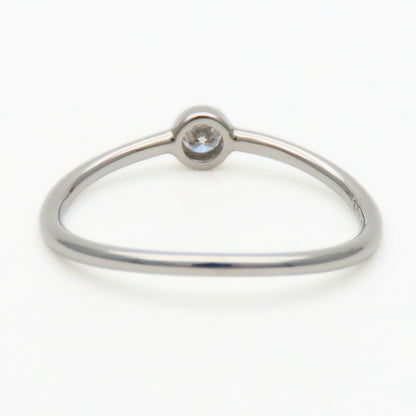 Tiffany & Co Ring Wave Single Row Elsa Peretti Platinum — view 4