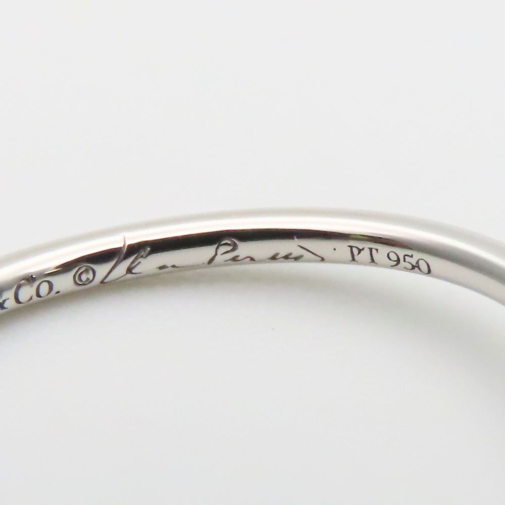 Tiffany & Co Ring Wave Single Row Elsa Peretti Platinum — view 6