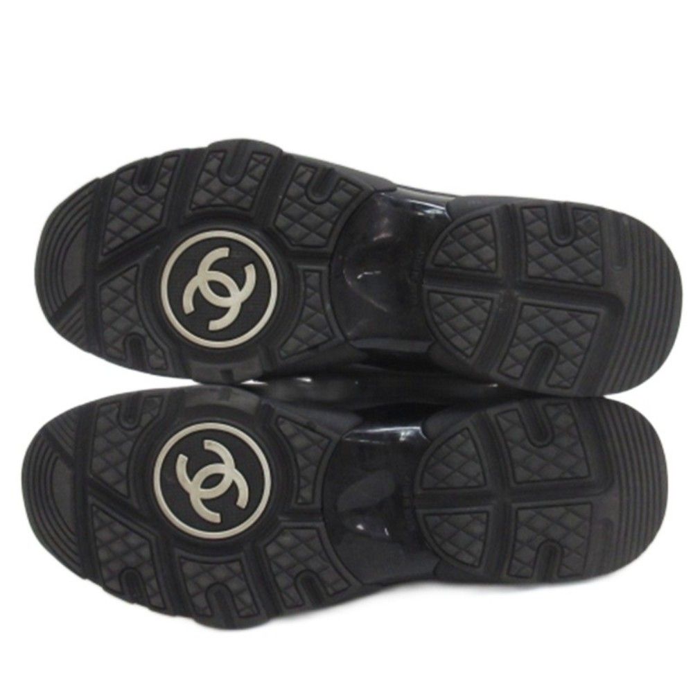 Chanel CC Logo Mesh Sneakers Black — view 5