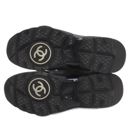 Chanel CC Logo Mesh Sneakers Black — view 5