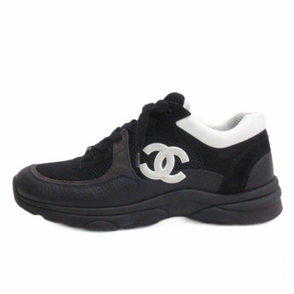Chanel CC Logo Mesh Sneakers Black