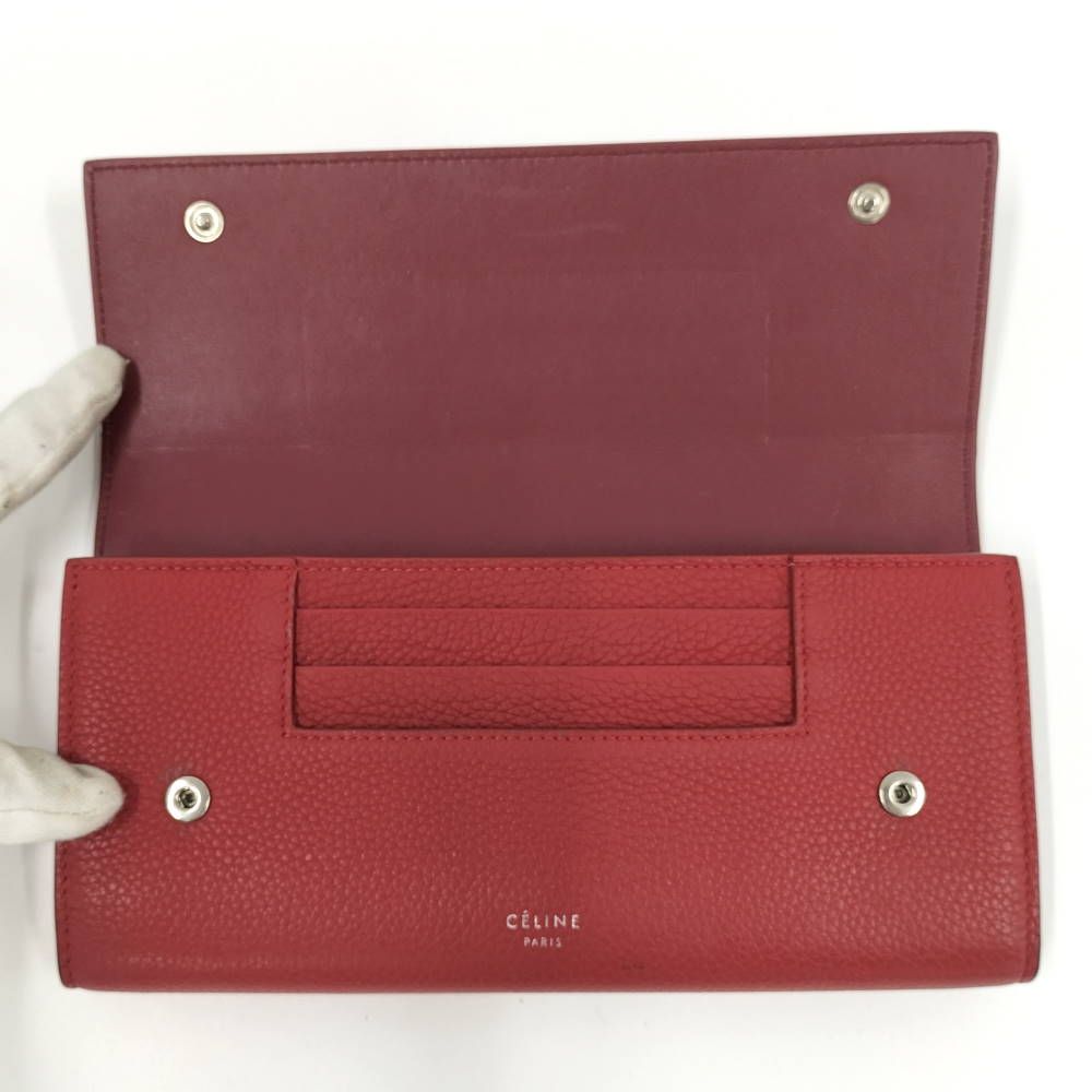 Celine Wallet Leather Red — view 2