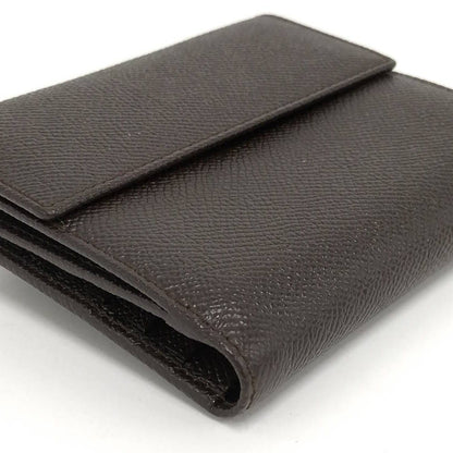 Bvlgari Bifold Wallet Hook Leather Brown — view 5