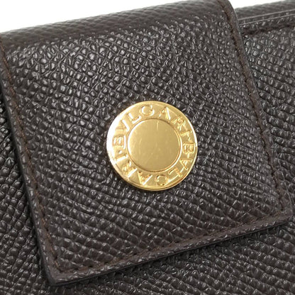 Bvlgari Bifold Wallet Hook Leather Brown — view 7