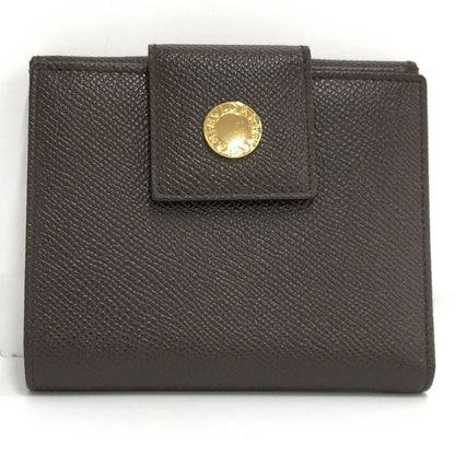 Bvlgari Bifold Wallet Hook Leather Brown — view 3