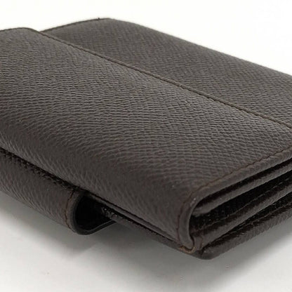 Bvlgari Bifold Wallet Hook Leather Brown — view 4