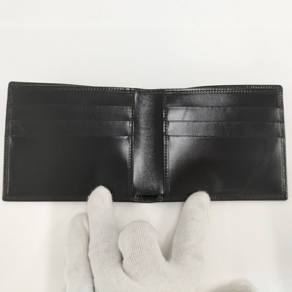 Bvlgari Bifold Wallet Leather Black — view 2
