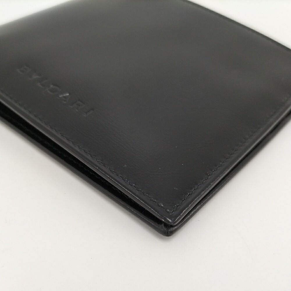 Bvlgari Bifold Wallet Leather Black — view 5