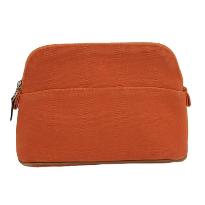 Hermes Bo Tall Pouch 20 Mini Canvas Orange