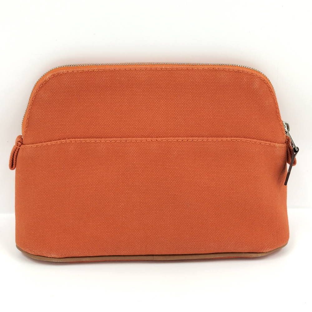 Hermes Bo Tall Pouch 20 Mini Canvas Orange — view 2