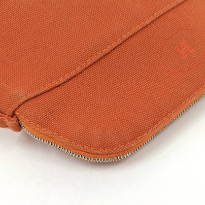 Hermes Bo Tall Pouch 20 Mini Canvas Orange — view 7