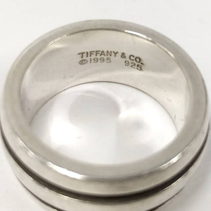 Tiffany & Co Grooved Double Line Ring Silver — view 8