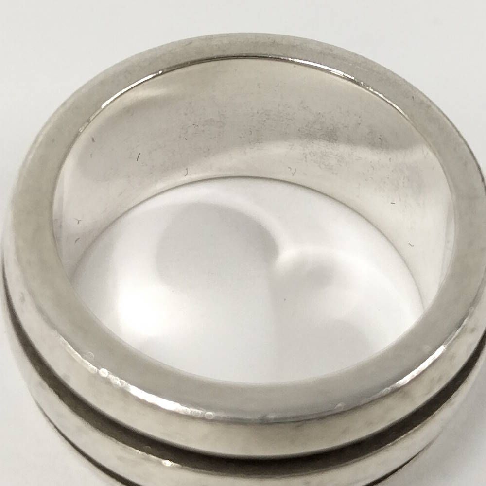 Tiffany & Co Grooved Double Line Ring Silver — view 7