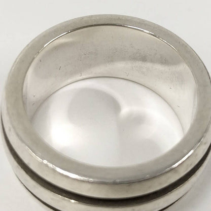 Tiffany & Co Grooved Double Line Ring Silver — view 7