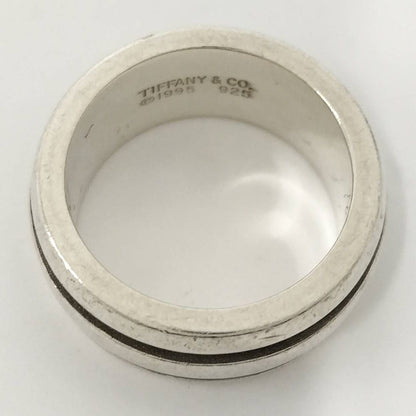 Tiffany & Co Grooved Double Line Ring Silver — view 5