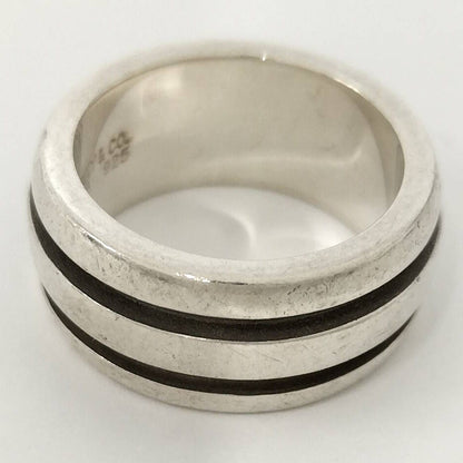 Tiffany & Co Grooved Double Line Ring Silver — view 4