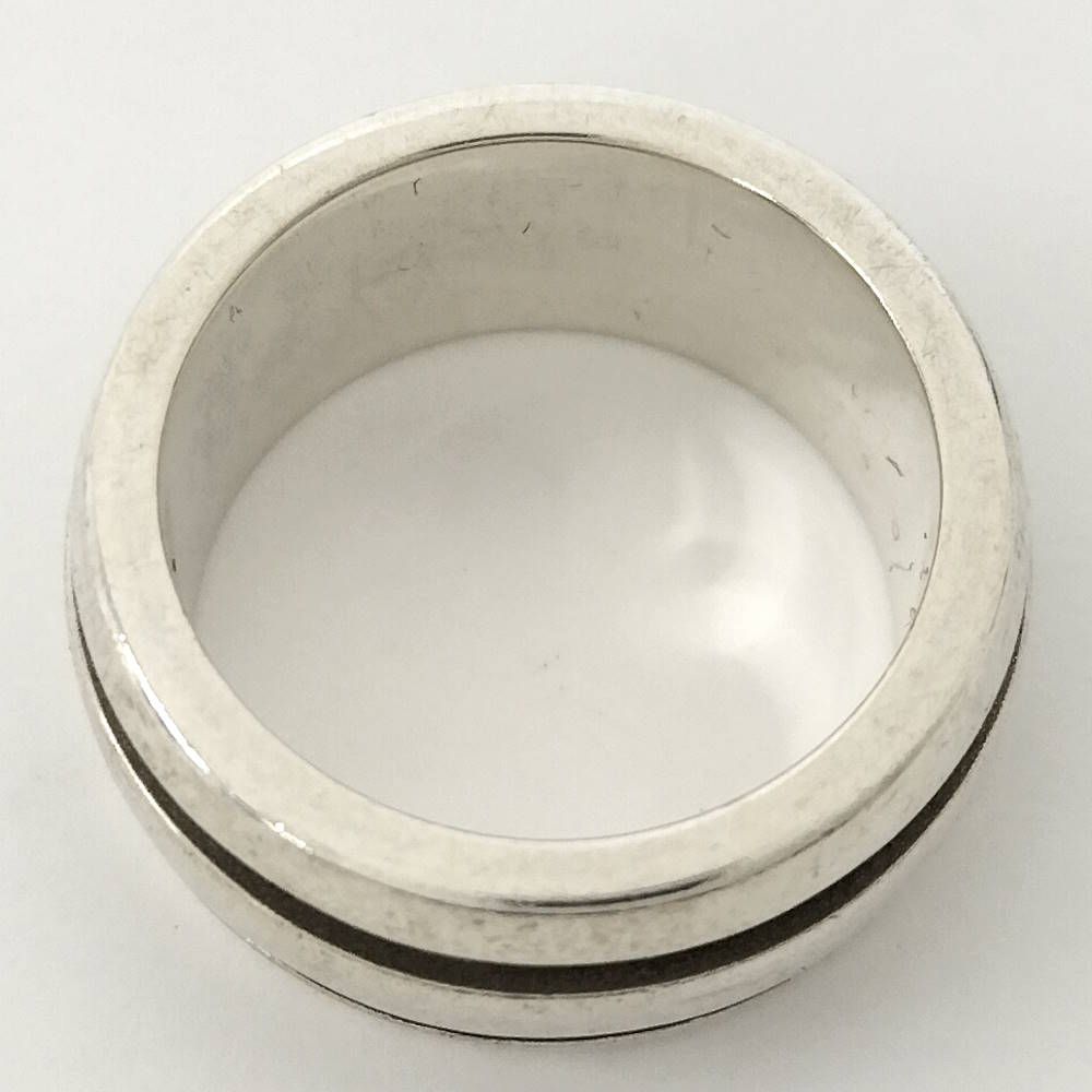 Tiffany & Co Grooved Double Line Ring Silver — view 6