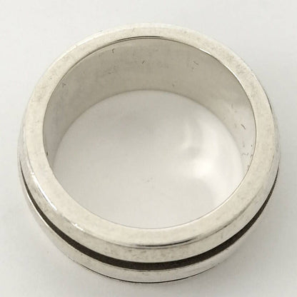 Tiffany & Co Grooved Double Line Ring Silver — view 6