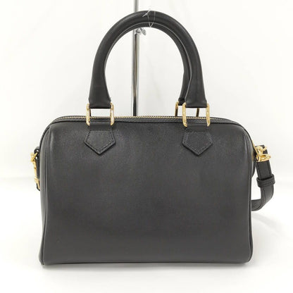 Celine Bag Cuir Triomphe Small Boston Leather Black — view 2