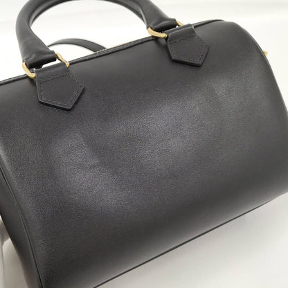 Celine Bag Cuir Triomphe Small Boston Leather Black — view 6
