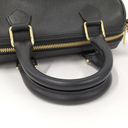 Celine Bag Cuir Triomphe Small Boston Leather Black — view 4