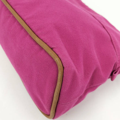Hermes Bo Tall Pouch 25 Canvas Pink — view 5