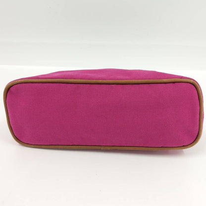 Hermes Bo Tall Pouch 25 Canvas Pink — view 4