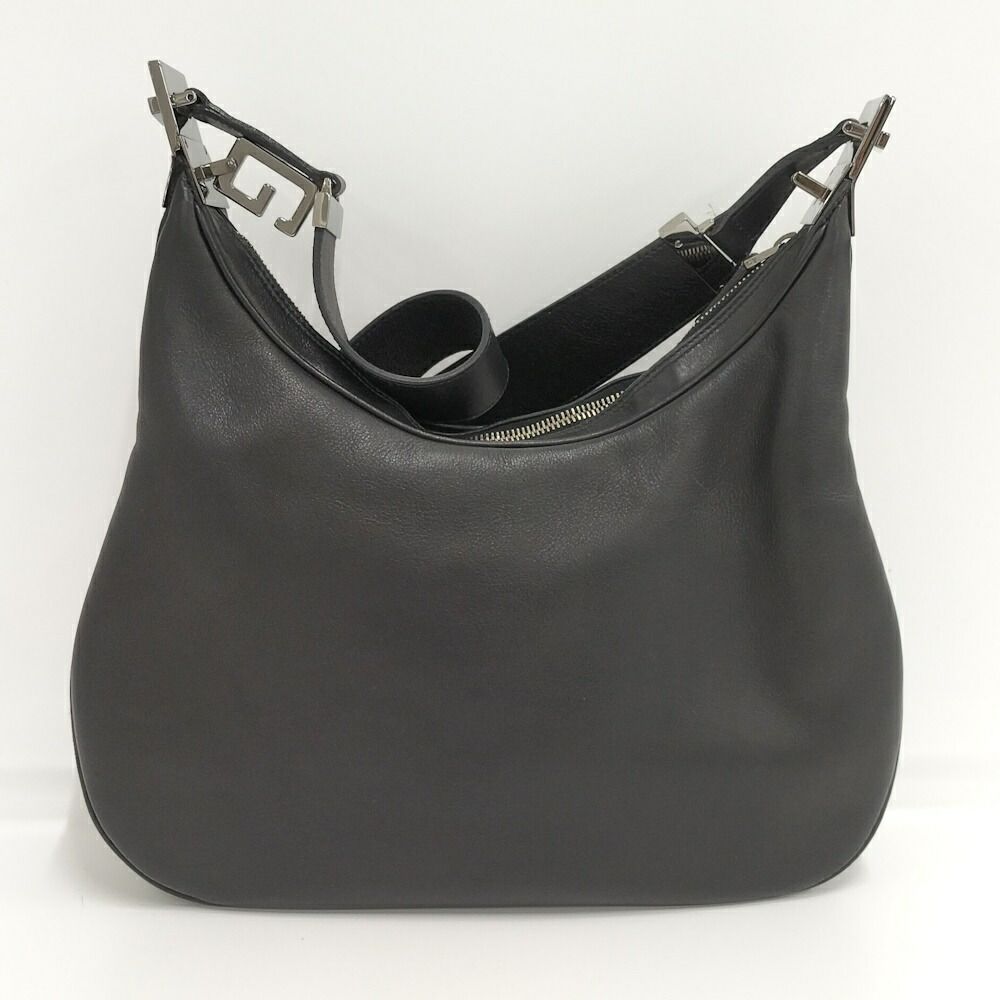 Gucci Hobo Shoulder Bag Leather Black — view 2