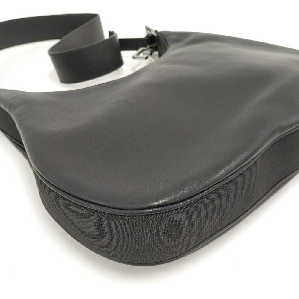 Gucci Hobo Shoulder Bag Leather Black — view 4