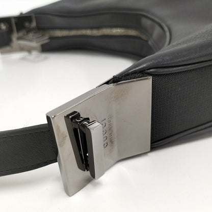 Gucci Hobo Shoulder Bag Leather Black — view 5