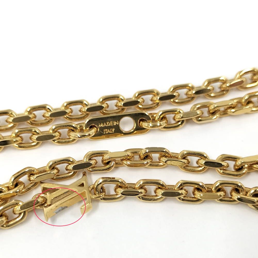 Louis Vuitton LV Yours Necklace Plated Gold — view 5