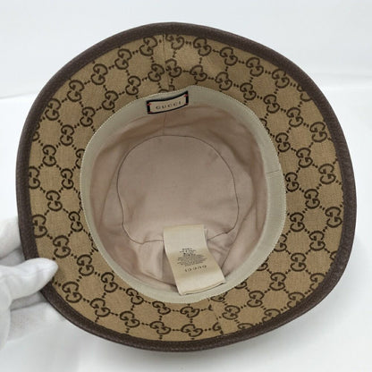 Gucci Hat GG Canvas Beige M 58 cm — view 6