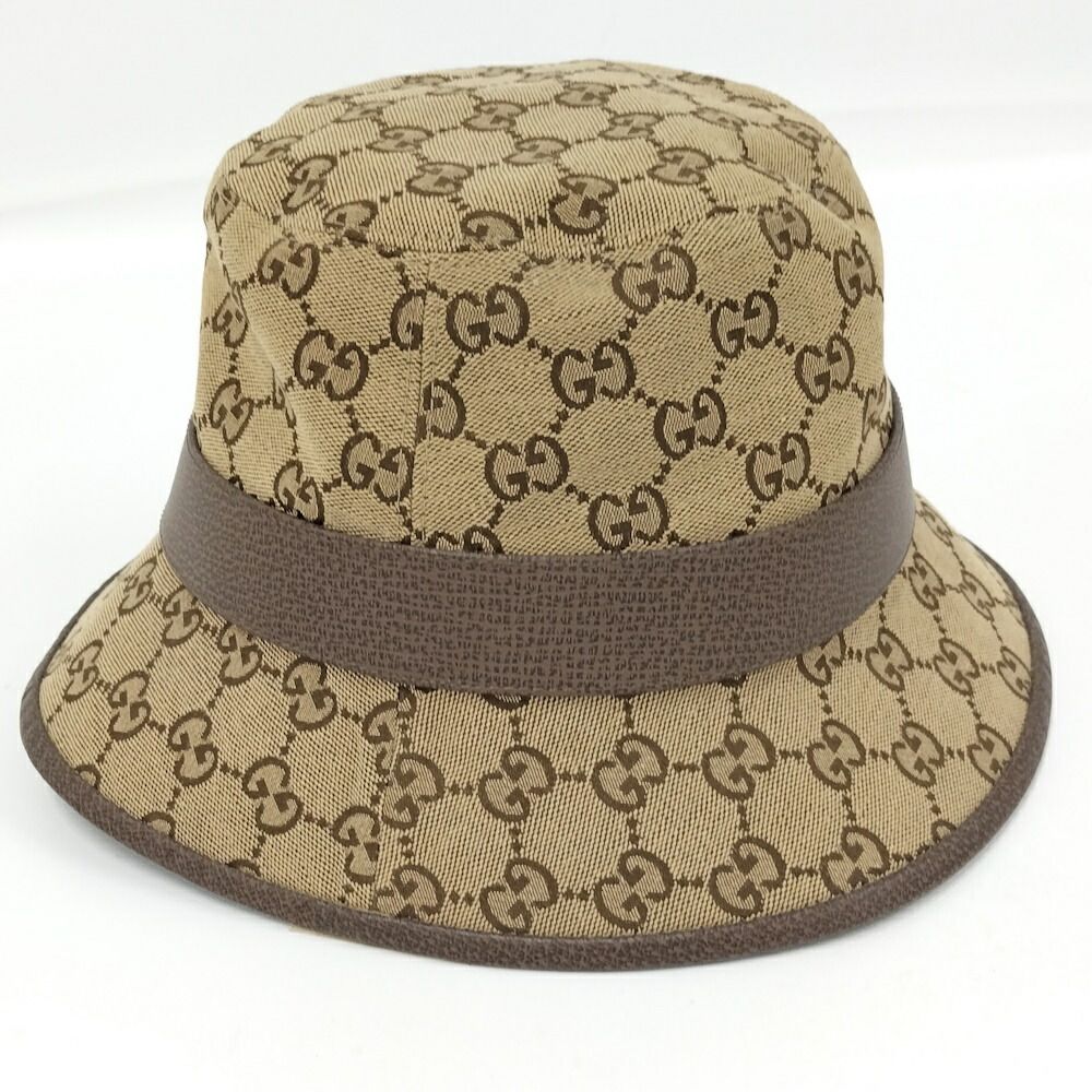 Gucci Hat GG Canvas Beige M 58 cm — view 4