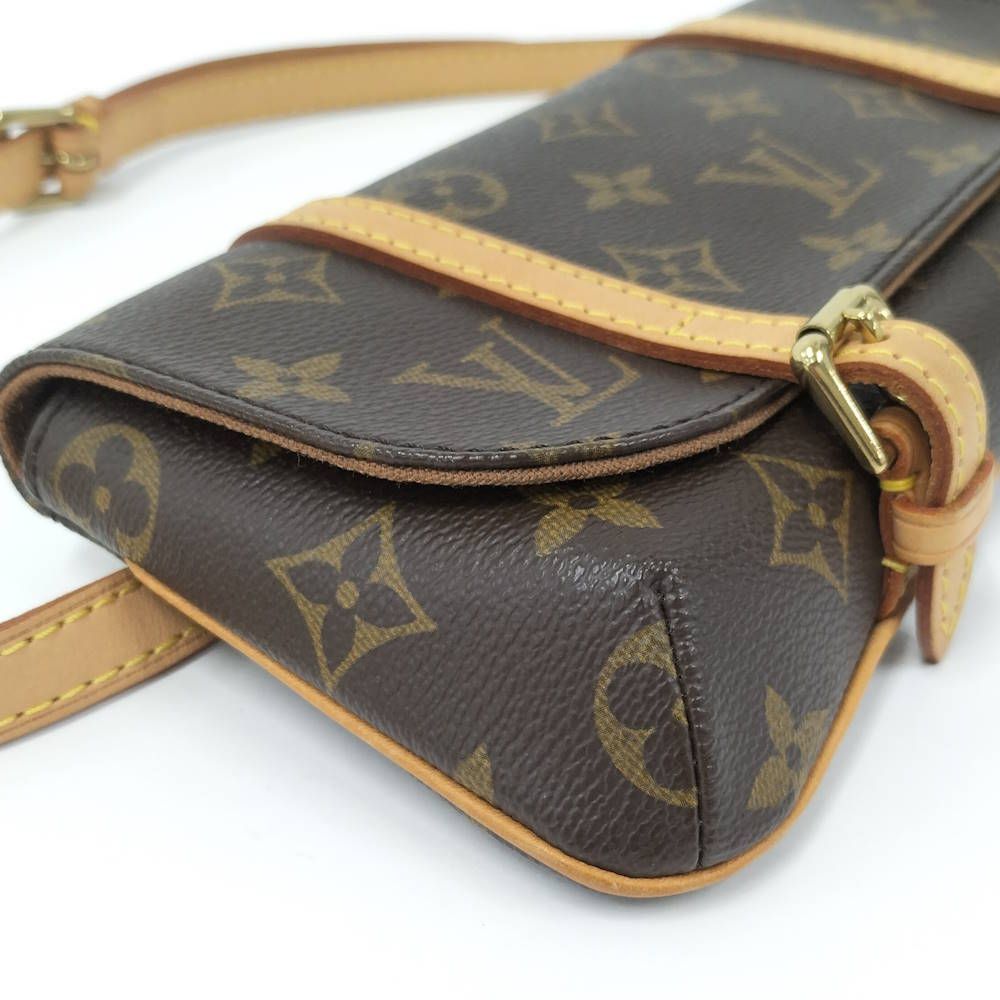 Louis Vuitton Pochette Marais le Shoulder Bag Monogram Brown — view 3