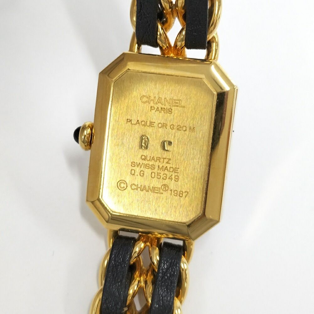 Chanel Watch Premier M Leather Chain Quartz Black Dial — view 9