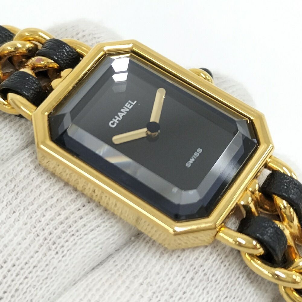 Chanel Watch Premier M Leather Chain Quartz Black Dial — view 7