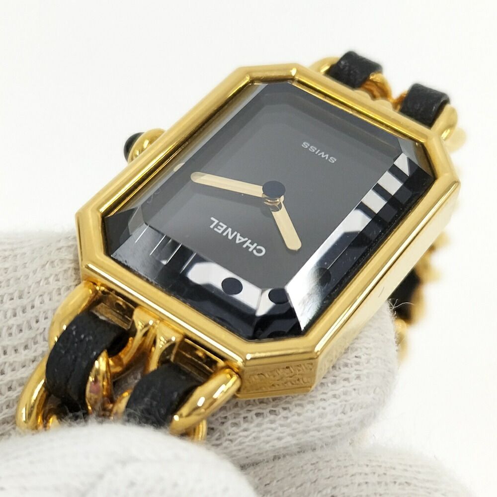 Chanel Watch Premier M Leather Chain Quartz Black Dial — view 8