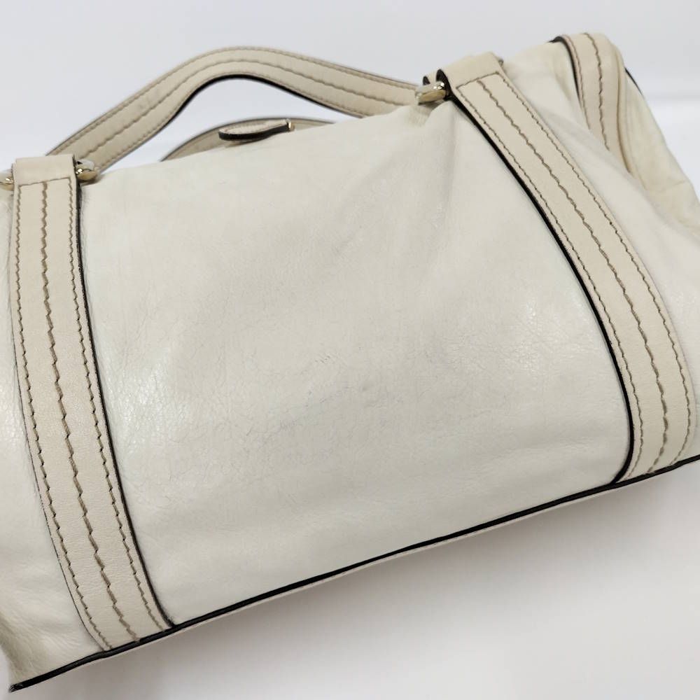 Gucci Handbag Duquessa Leather Ivory — view 7