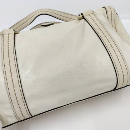 Gucci Handbag Duquessa Leather Ivory — view 7