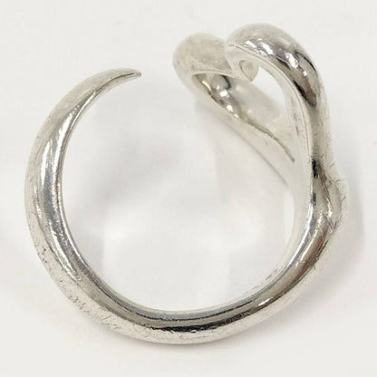 Tiffany & Co Open Heart Ring Elsa Peretti Silver — view 5