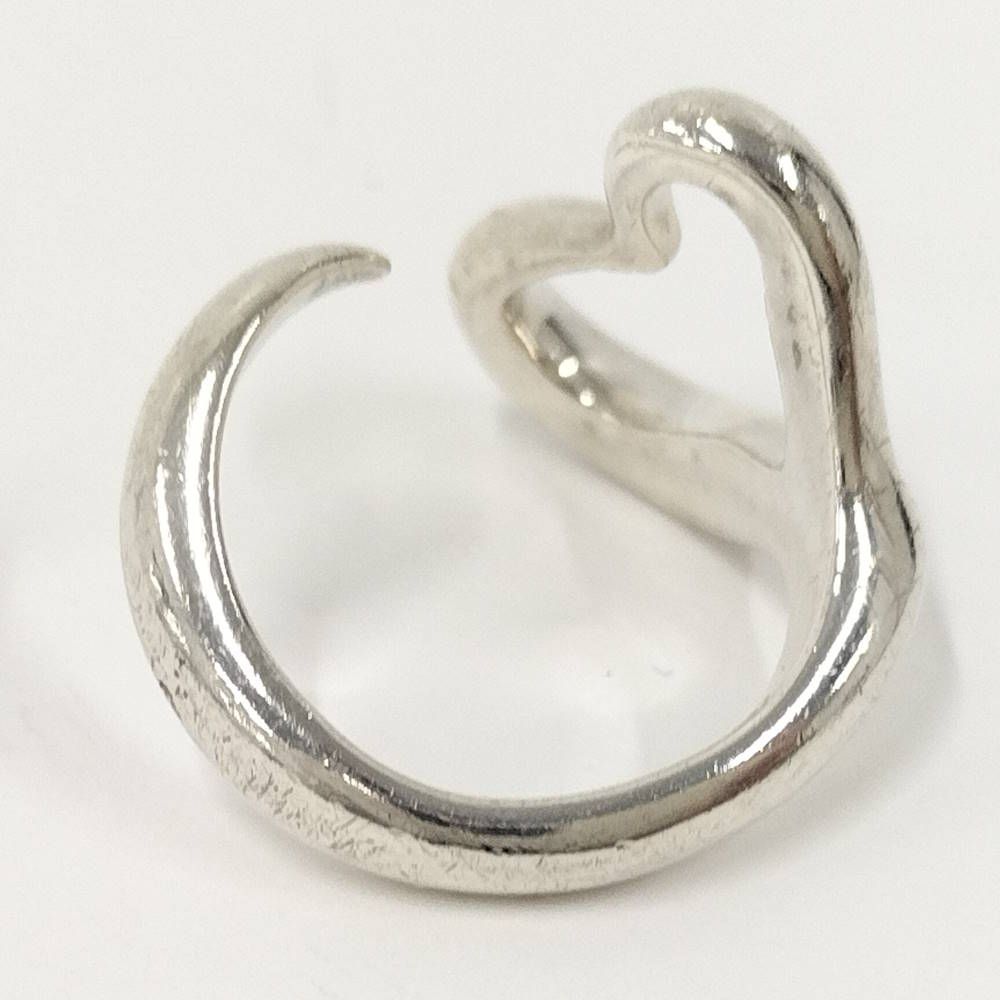 Tiffany & Co Open Heart Ring Elsa Peretti Silver — view 3