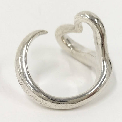 Tiffany & Co Open Heart Ring Elsa Peretti Silver — view 3