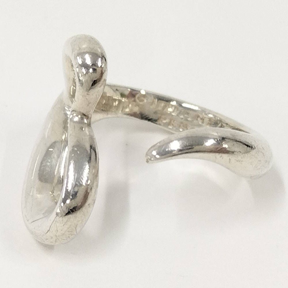 Tiffany & Co Open Heart Ring Elsa Peretti Silver — view 2