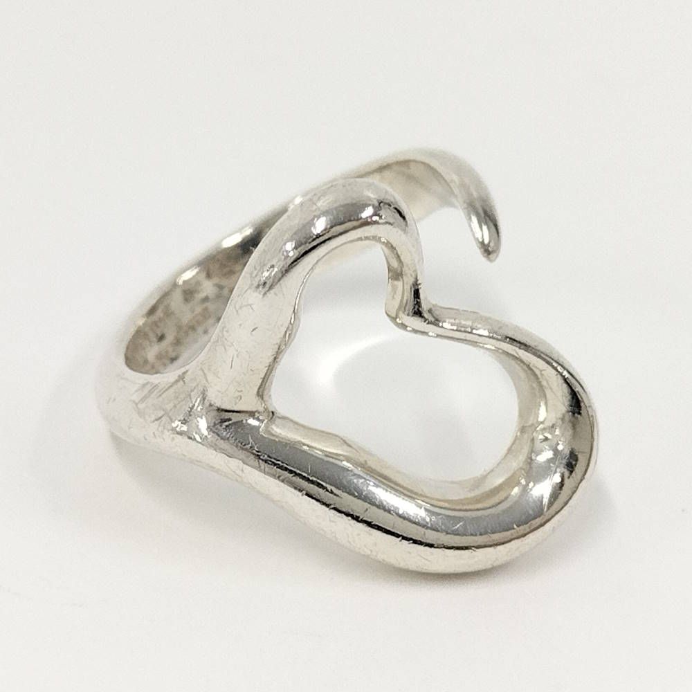 Tiffany & Co Open Heart Ring Elsa Peretti Silver