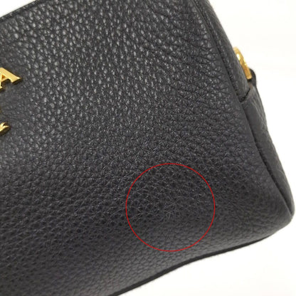 Prada Vitello Daino Leather Pouch Nero — view 6