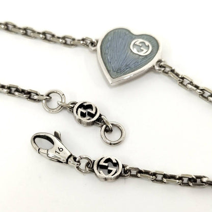 Gucci Interlocking Bracelet Silver Blue — view 3