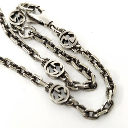 Gucci Interlocking Bracelet Silver Blue — view 9