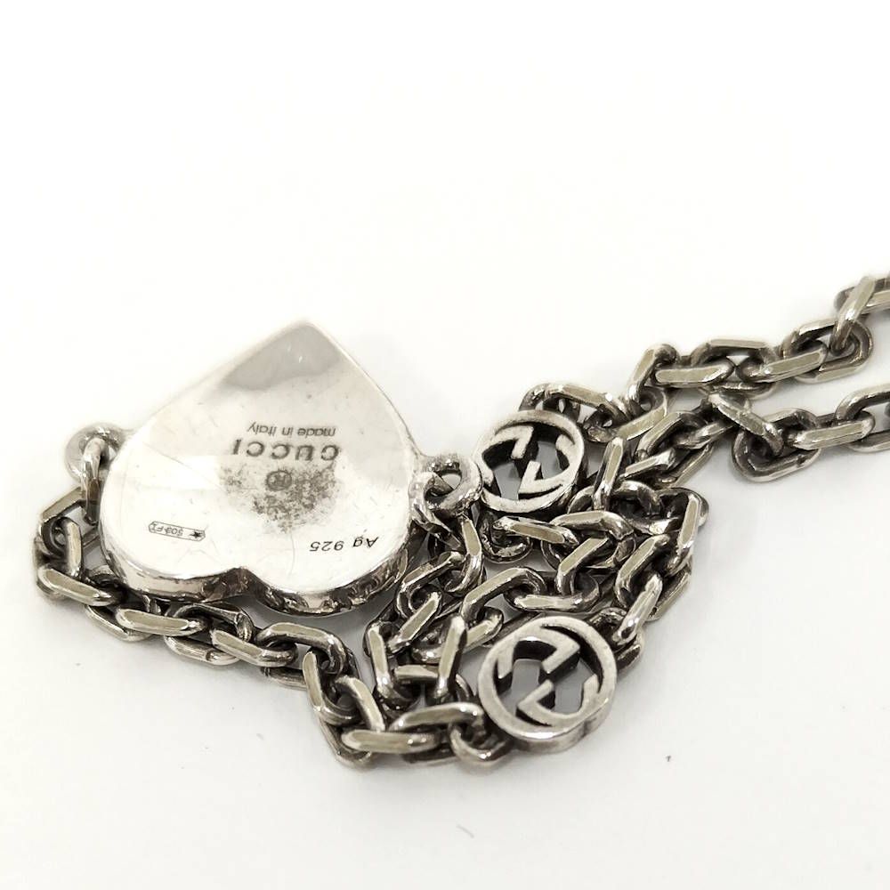 Gucci Interlocking Bracelet Silver Blue — view 7