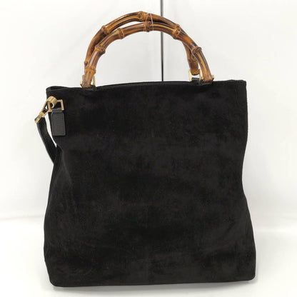 Gucci Bag Bamboo Suede Black — view 2