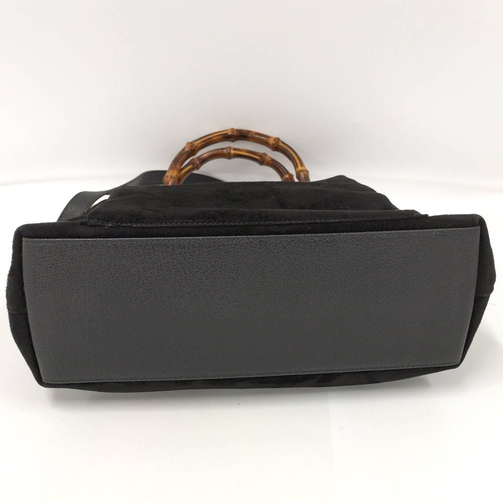 Gucci Bag Bamboo Suede Black — view 5